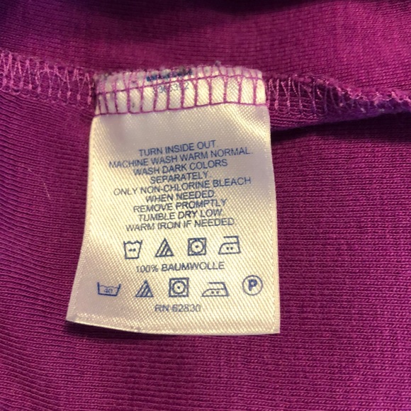 Land’s End long sleeved cotton crew neck tee S/P - Picture 4 of 4